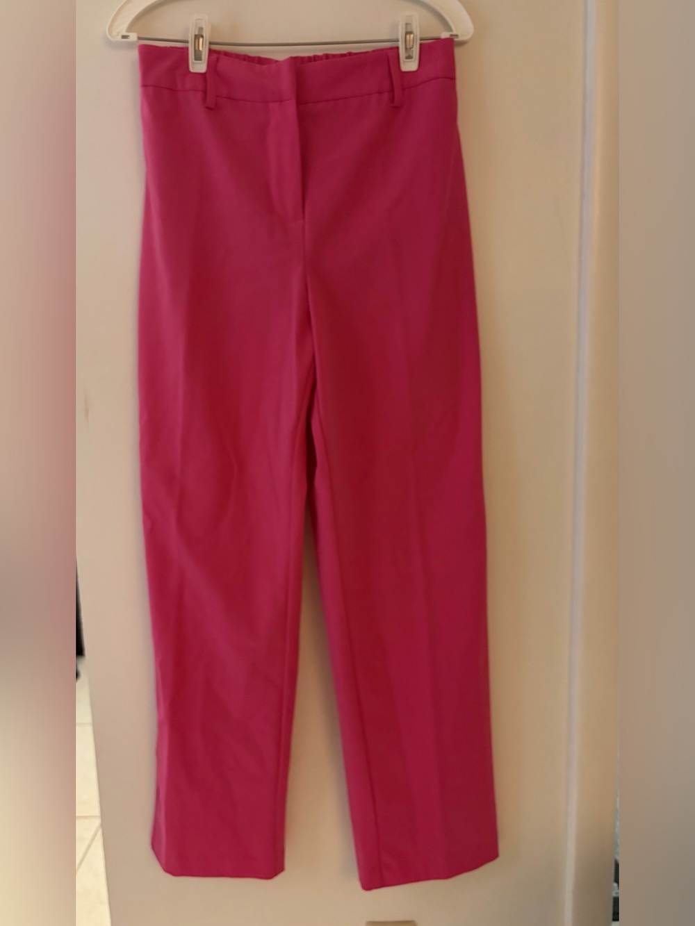 Nicole Miller Bright Pink Straight Leg Dress Pants - Small